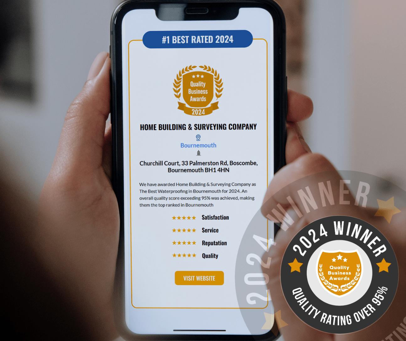Winner 2024 (1) damp proofing Bournemouth best company 2024